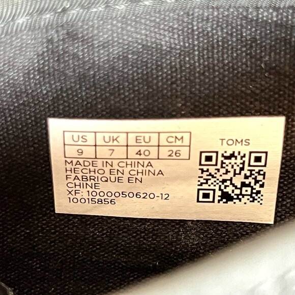 Toms Womens Size 9 Black Twill High Top Lug Sole‎ Platform Sneakers Shoes - Picture 13 of 14